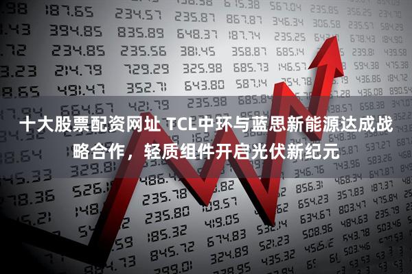 十大股票配资网址 TCL中环与蓝思新能源达成战略合作，轻质组件开启光伏新纪元